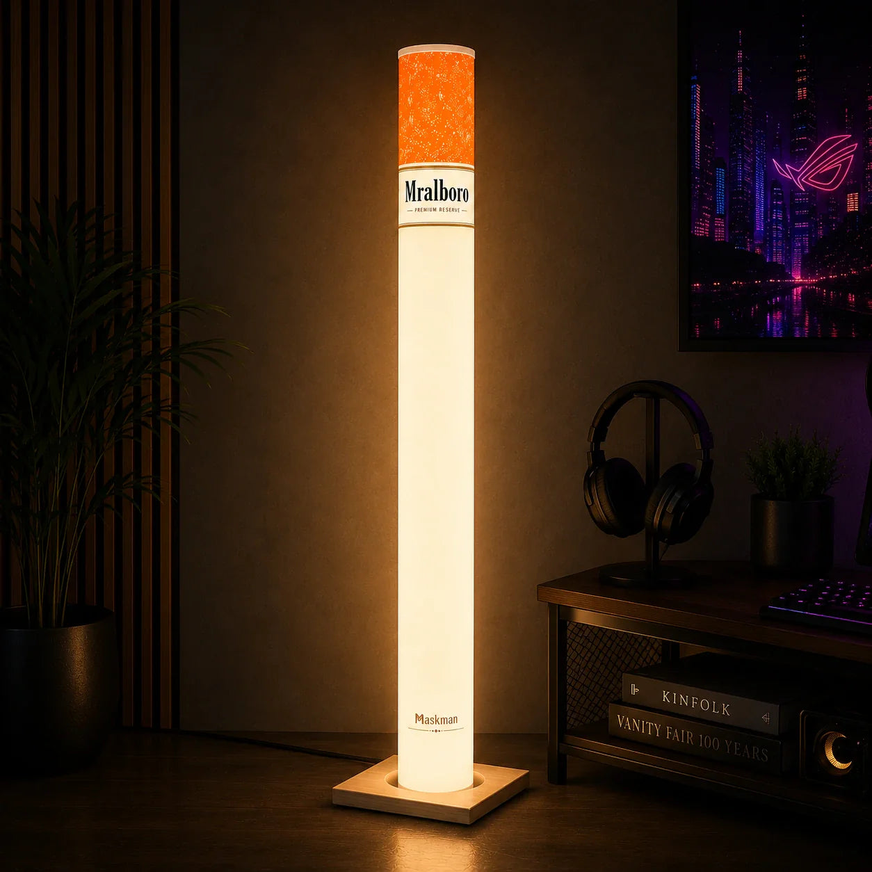 MiMarlo Cigarette Lamp — Rechargeable Flame-Glow Mood Light